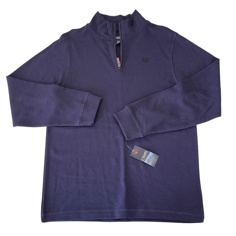 NWT Chaps Quarter Zip Pullover Sweater Preppy Casual Size Boys XL 18/20